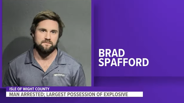 Brad Spafford mugshot - Virginia man